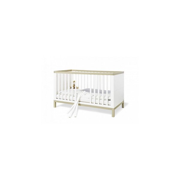 Ensemble Economique Light large 2 pièces  lit de bébé évolutif commode à langer large