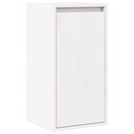vidaXL Armoire murale Blanc 30x30x100 cm Bois de pin massif