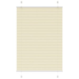 vidaXL Store plissé crème 95x150 cm largeur du tissu 94 4 cm polyester