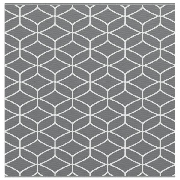 vidaXL Tapis d'extérieur 'ARAKIL'Gris 250x250 cm PP