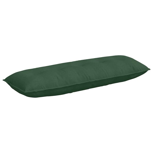 vidaXL Coussin de Dos Vert Jungle 140 x 50 cm Tissu en velours côtelé