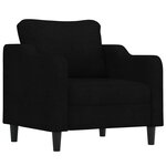 vidaXL Fauteuil Noir 60 cm Tissu