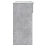 vidaXL Table console Gris béton 90x36x75 cm Bois d'ingénierie