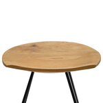 vidaXL Tabourets de bar lot de 2 bois de teck massif