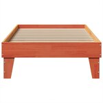 vidaXL Cadre de lit sans matelas cire marron 90x190 cm bois pin massif