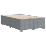 vidaXL Cadre de lit sans matelas gris clair 120x200 cm tissu
