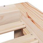 vidaXL Cadre de lit sans matelas 75x190 cm bois de pin massif