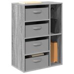 vidaXL Buffet Sonoma gris 60 x 33 5 x 84 cm