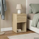 vidaXL Armoire de lit Chêne Sonoma 29 x 31 5 x 49 cm Bois d'ingénierie