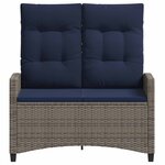 vidaXL Banc de jardin avec oreiller 105 x 60 x 112 cm acier