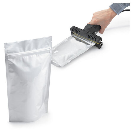 Sachet plastique zip aluminium opaque soudures tanches 15x22 cm