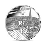 Jeux Olympiques de Paris 2024 Monnaie de 10€ Argent - Sports Saut à la perche