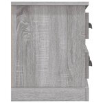 vidaXL Meuble TV sonoma gris 100x35 5x45 cm bois d'ingénierie
