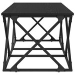 vidaXL Table basse Chêne noir 100 x 49 x 40 cm Bois d'ingénierie