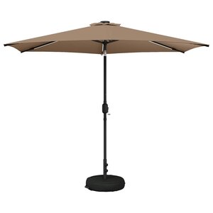 vidaXL Parasol de jardin avec lumières LED et base 300 x 300 cm