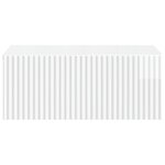 vidaXL Cabinet de chevet mural Blanc brillant 49 x 34 5 x 20 cm