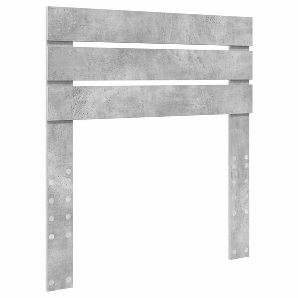 vidaXL Tête de lit Gris béton 90 cm Bois d'ingénierie