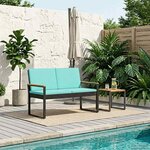 vidaXL Banc extérieur 2 -Seater 107 x 61 x 80 cm polyrotin