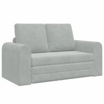 vidaXL Canapé-Lit Gris clair 148 x 71 x 83 cm Velours