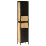vidaXL Armoire de salle de bain 40x27x180 cm fer et bois de manguier