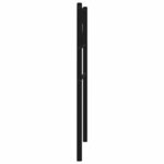 vidaXL Tête de lit de remplacement métal noir 75 cm