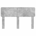 vidaXL Tête de lit Gris béton 150 cm Bois d'ingénierie