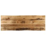 vidaXL Dessus de table bord vivant 120x40x2 5 cm bois de manguier brut
