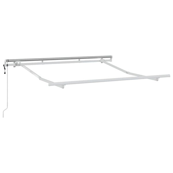 vidaXL Cadre de auvent Blanc 2.5 x 2 m Métal