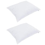 vidaXL Duvet d'été simple avec oreiller 3 Pièces Blanc Microfibre