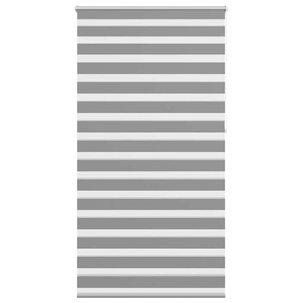 vidaXL Store vénitien zébré 120 9 x 230 cm largeur du tissu 116 7 cm gris