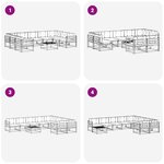 vidaXL Ensemble de canapés d'extérieur 10 pc Blanc et Beige