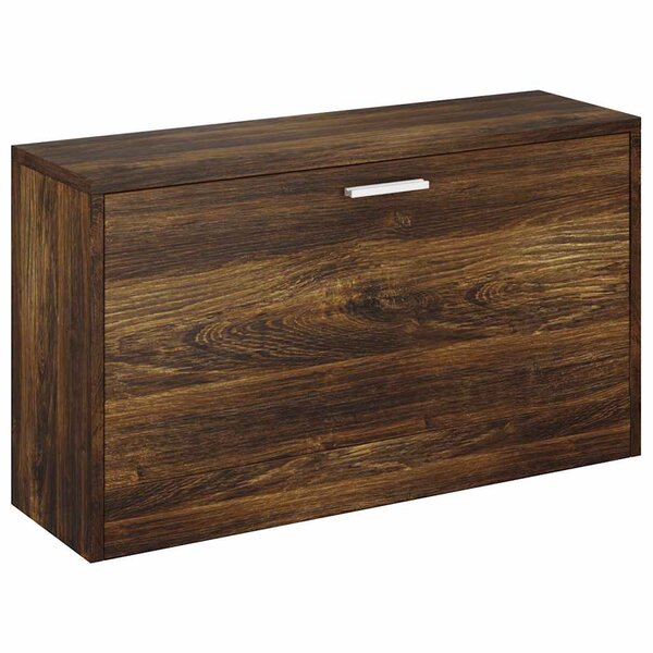 vidaXL Banc à chaussures Chêne fumé 80x24x45 cm Bois d'ingénierie
