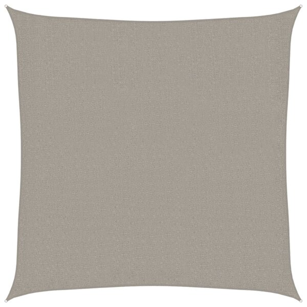 vidaXL Voile d'ombrage 160 g/m² carré gris clair 2x2 m PEHD