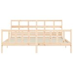 vidaXL Cadre de lit sans matelas bois massif de pin