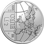 Belgique 5 Euros 2022 - 70 ans du Marsupilami (version couleur)