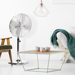 Ventilateur sur pied chromé 45 cm 50 W Bestron DFS45S