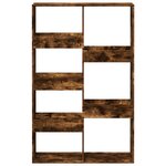 vidaXL Bibliothèque chêne fumé 100x33x155 5 cm bois d'ingénierie