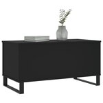 vidaXL Table basse Noir 90x44 5x45 cm Bois d'ingénierie