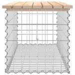 vidaXL Banc de jardin design de gabion 103x44x42 cm bois massif de pin