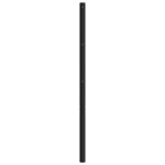 vidaXL Tête de lit métal noir 140 cm