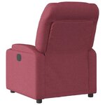 vidaXL Fauteuil inclinable électrique Rouge bordeaux Tissu