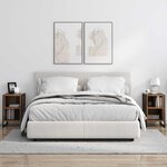 vidaXL Table de chevet 2 Pièces Bois Ancien 39.5 x 30 x 50 cm