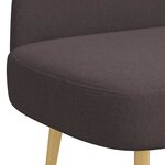 vidaXL Banc rembourré avec dossier Marron foncé 110 x 60 x 76 cm