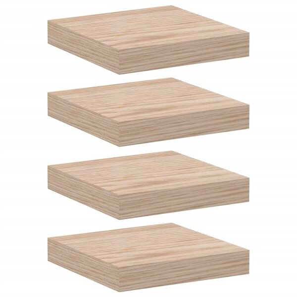 vidaXL Étagères flottantes 4 Pièces 23x23 5x4 cm bois d'ingénierie