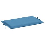 vidaXL Coussin de chaise longue bleu mélangé 186x58x4 cm tissu
