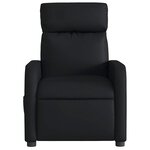 vidaXL Fauteuil de massage inclinable électrique noir similicuir