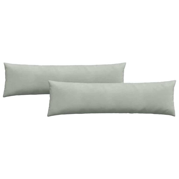 vidaXL Coussins de canapé 2 Pièces Gris clair 145 x 40 cm