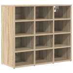 vidaXL Cabinet à chaussures avec étagère avec stockage Chêne sonoma 103x30x51 cm