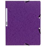 Chemise à élastiques sans Rabats carton 400g 24x32 cm Violine EXACOMPTA