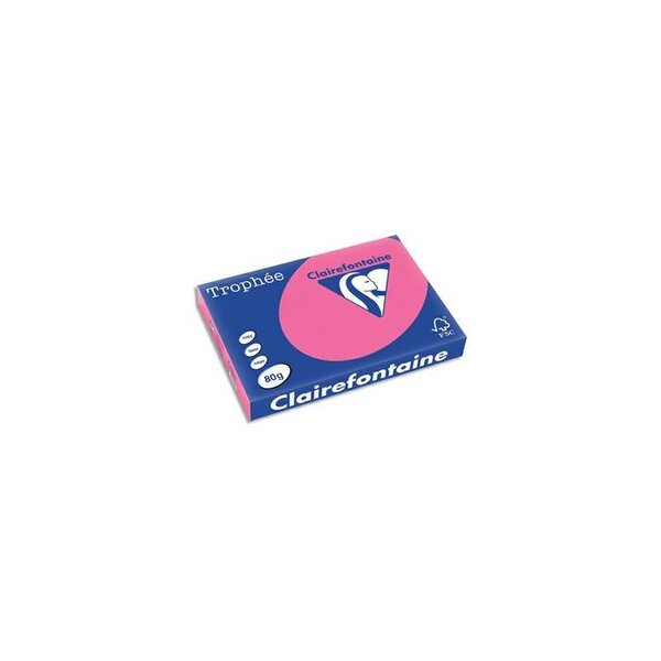 Ramette 500 Feuilles Papier 80g A3 420x297 mm Rose fuchsia TROPHÉE